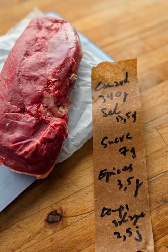 Magret de canard fumé et séché
