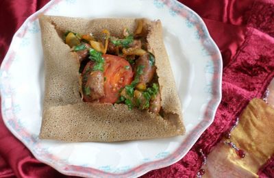 Galette de sarrasin à la merguez