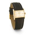 Patek Philippe & Co. An unusual 18k gold horizontal rectangular 'drivers' wristwatch
