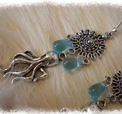 * Boucles d'oreille océan *