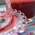 Gaspacho de gelée de cerises et fraises fraîches
