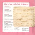 #Tricot : Plaid Mes Création Tricot Facile; 51 Carré au point de briques