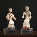 Deux conducteurs de chars, Chine, Dynastie Han (206 BCE – 220 CE)