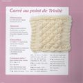 #Tricot : Plaid Mes Création Tricot Facile; 20 Carré au point de Trinité