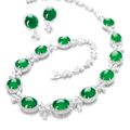 Jadeite and Diamond Demi-Parure