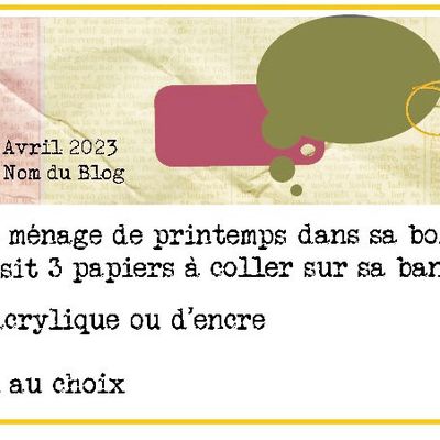 Pour vos bannières en avril