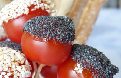 Tomates d'amour et gressins pour un apéritif réussi