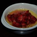 Crème brûlée coco-fraise