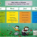 menu du 23 au 27 mars 2015