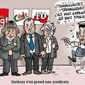 Sarkozy s'en prend aux syndicats