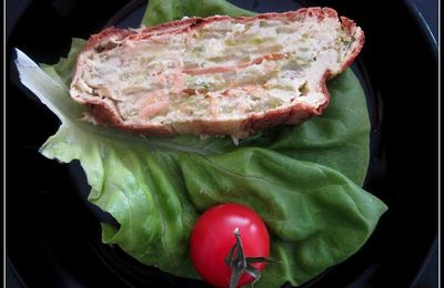 Défis poisson Laetitia : Terrine/flan de courgettes et truite fumé