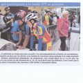 Article Presse VTT Marche de L'ECTL LE TELEGRAMME et Ouest France