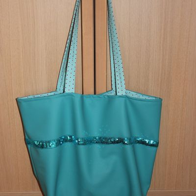 pour le numéro 11, un joli sac turquoise