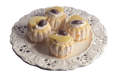 Petites charlottes aux poires et aux marrons