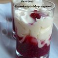 Verrine Framboise-Mascarpone ou comment réaliser un dessert express