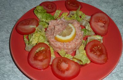 Tartare de saumon frais