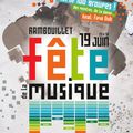 Affiche Fête de la musique de Rambouillet 2010