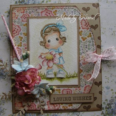 carte anniversaire Magnolia