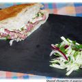 SANDWICH DE BOEUF AUX CRUDITES