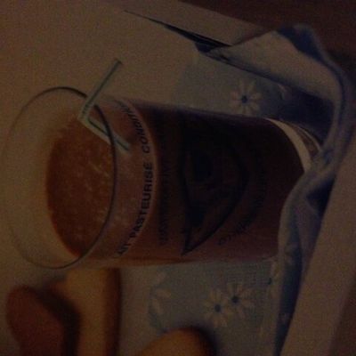 Milk-shake à la banane et au Nutella