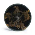 A 'Henan' russet-splashed black-glazed conical tea bowl,  Song Dynasty