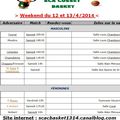 Convocs 11 au 13 avril 2014