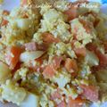 Curry de légumes (navet - carottes) et lentilles corail 