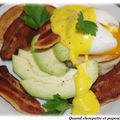 OEUFS BENEDICT A L'AVOCAT