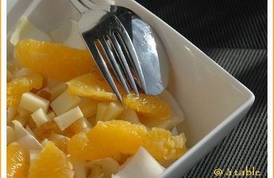 Recette N°021 : spéciale débutante - salade d'endives à l'orange