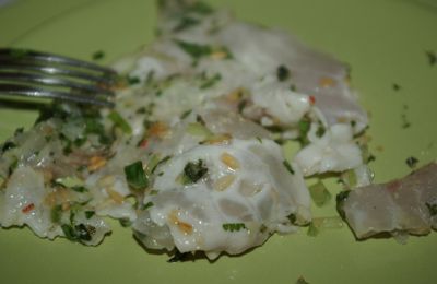 Carpaccio de daurade à la laotienne