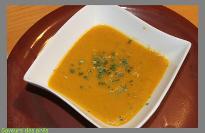 Soupe de patates douces et carottes