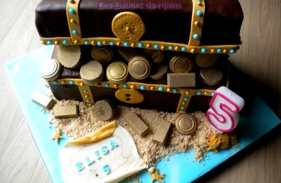 Gâteau Le coffre au trésor d'Elisa