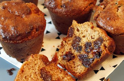 Muffins aux fruits secs, sans sucre ajouté