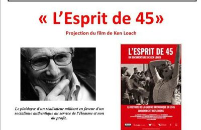 Clermont-Ferrand. Mercredi 9 octobre. Au cinéma "RIO", "L'esprit de 45", de Ken Loach