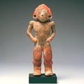 Standing Male Figure, Xochipala, Guerrero, Mexico, 1200-900 BC & Standing Female Figure, Chorrera, Ecuador, 1200-300 BC
