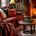 C'est déco!!Le tartan met notre intérieur au carreau           