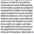 Incendie dans un immeuble