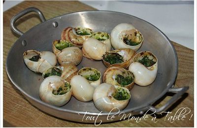 Escargots de Bourgogne au beurre persillé