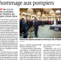 Hommage aux sapeurs-pompiers