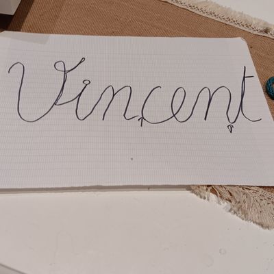 Un prénom en tricotin 