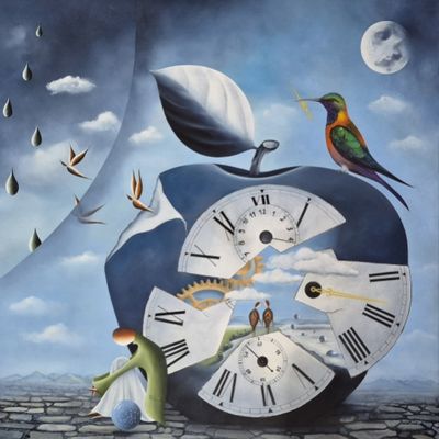 LE TEMPS D'AVANT - 80x80 cm