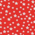coupon tissu patchwork graphique étoiles, rouge, blanc, env. 50x50 cm