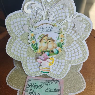 carte Shabby de Pâques