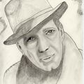 Dessin portrait de star: Humphrey Bogart 1899- 1957