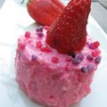 Angel cake fraise et violette