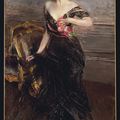 Giovanni Boldini (1842 - 1931), Portrait of Princess Cecile Murat - 1910, XIX Century, Italy