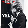 Hommage à Yves Saint Laurent: la couverture de Libé