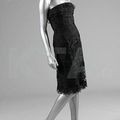 A Balenciaga couture black lace cocktail sheath, Spring 1964