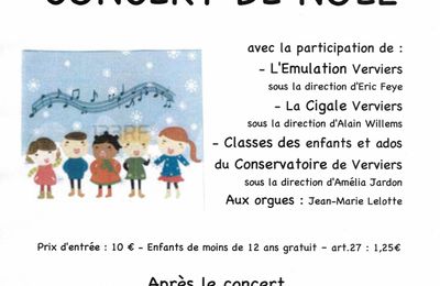 Concert de Noël - 3 décembre 2017 à 15h - Chapelle Saint Lambert à Verviers