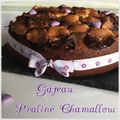 Gâteau au praliné et aux chamalows